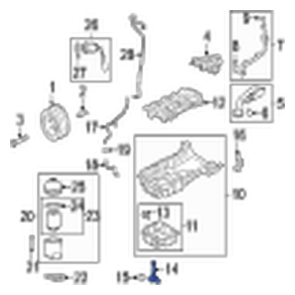 Jaguar OE AJ812432 Engine Oil Level Sensor