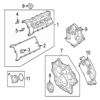 Jaguar OE - Engine - Valve & Timing Covers (5.0L)