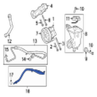 Jaguar OE - Power Steering Return Hose