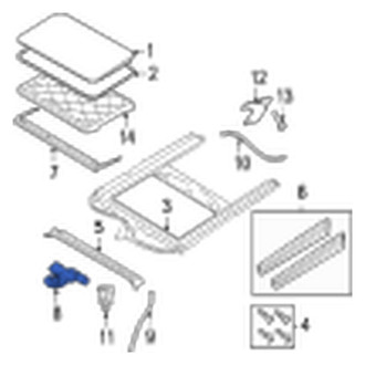 Jaguar OE - Sunroof Motor