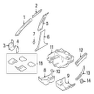 Jaguar OE - Pillars, Rocker & Floor - Interior Trim