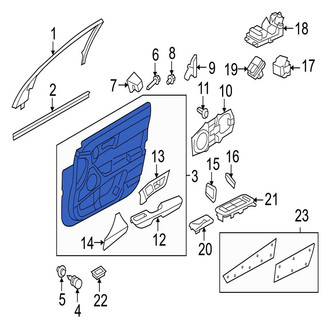 Jaguar OE - Front Left Inner Door Interior Trim Panel