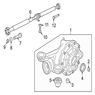 Jaguar OE - Rear Suspension - Axle & Differential (From VIN R41866), (Base / Portfolio / Supercharged)