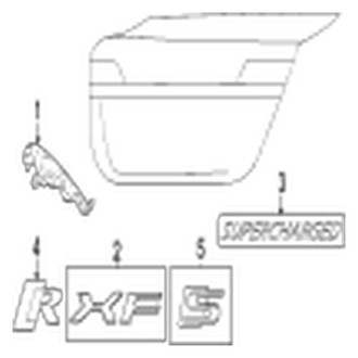 Jaguar OE - Trunk Lid - Exterior Trim