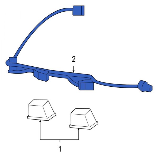 License Plate Light Assembly Connector