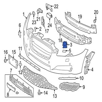 Jaguar OE - Right Bumper Cover Insulator