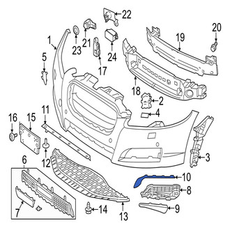 Jaguar OE - Front Left Lower Bumper Trim