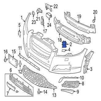 Jaguar OE - Front Left Bumper Cover Insulator