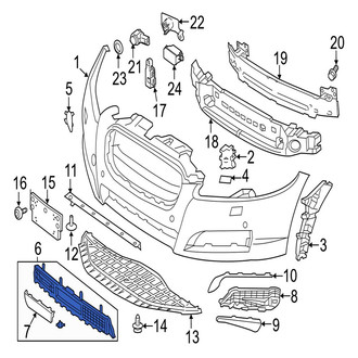 Jaguar OE - Front Center Lower Grille
