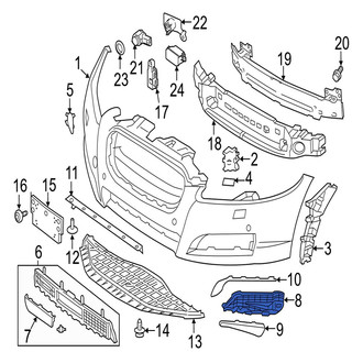 Jaguar OE - Front Center Lower Grille