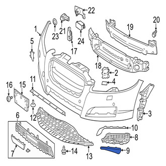 Jaguar OE - Front Left Lower Bumper Trim