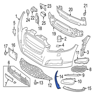 Jaguar OE - Front Right Lower Spoiler