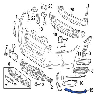 Jaguar OE - Front Left Lower Spoiler