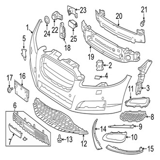 Jaguar OE - Front Bumper - Bumper & Components (Supercharged)