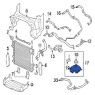 Jaguar OE - Engine Coolant Reservoir