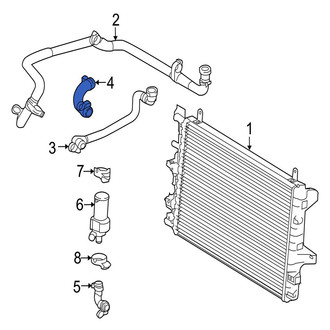 Jaguar OE - Upper Radiator Coolant Hose