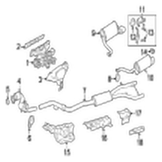 Jaguar OE - Exhaust System - Exhaust Components (Base 2.0L)