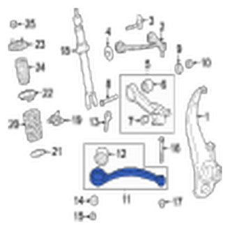 Jaguar OE - Rear Left Lower Suspension Control Arm