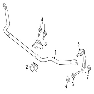 Jaguar OE - Front Suspension - Stabilizer Bar & Components (3.0L AWD)