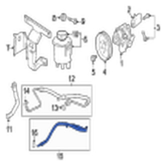Jaguar OE - Power Steering Return Hose