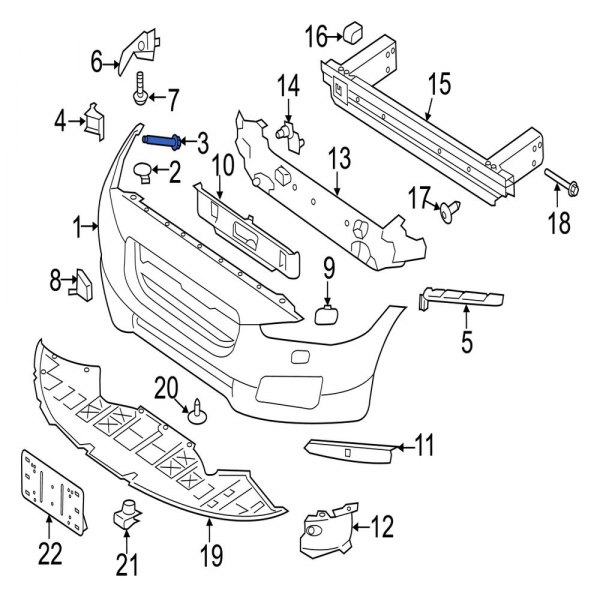 Bumper Cover Screw