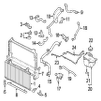 Jaguar OE - Cooling - Radiator & Components (Radiator & Hoses), (Diesel)