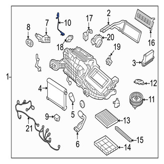 Jaguar OE - A/C Evaporator Temperature Sensor