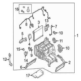 Jaguar OE - Air Conditioner & Heater - Evaporator & Heater Components