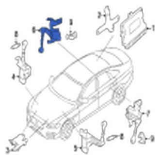Jaguar OE - Rear Right Suspension Ride Height Sensor