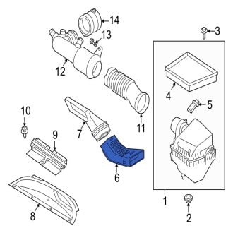 Jaguar F-Pace OEM Air Intake Parts | Filters, Manifolds — CARiD.com