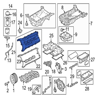 Jaguar OE - Right Engine Valve Cover