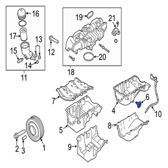 Jaguar OE - Engine Oil Drain Plug