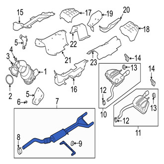 Jaguar OE - Exhaust Intermediate Pipe