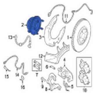 Jaguar OE - Front Wheel Bearing and Hub Assembly