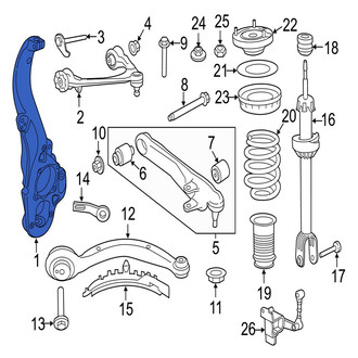 Jaguar OE - Front Left Steering Knuckle