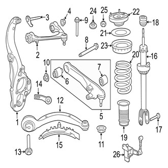 Jaguar OE - Front Suspension - Suspension Components (RWD)