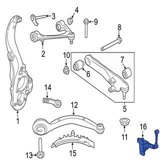 Jaguar OE - Rear Left Suspension Ride Height Sensor