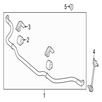 Jaguar OE - Front Suspension - Stabilizer Bar & Components (Premium / Prestige / R-Sport / S AWD)