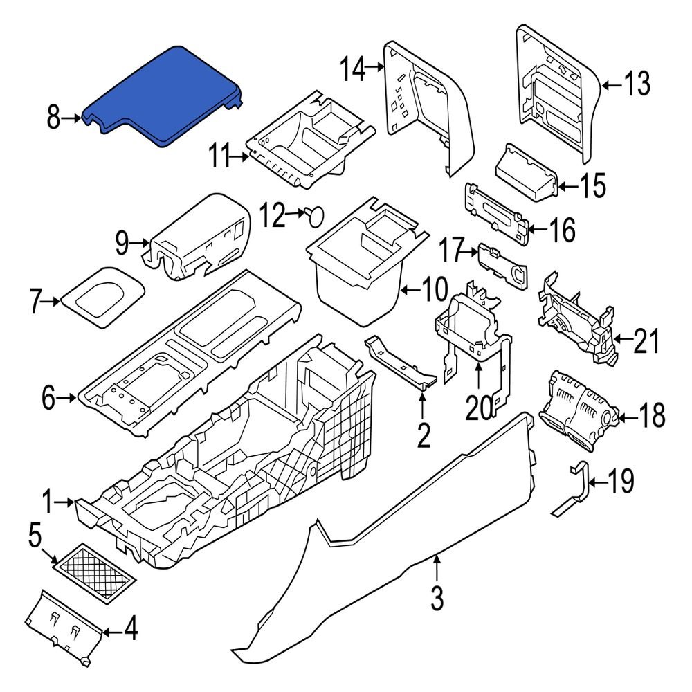 jaguar-oe-t2h52360lkp-console-armrest