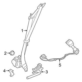 Jaguar OE - Restraint Systems - Front Seat Belts (Sportbrake First Edition / Sportbrake S)