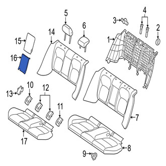 Jaguar OE - Rear Seat Armrest