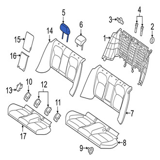 Jaguar OE - Rear Outer Headrest