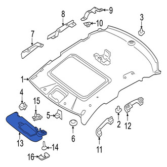 Jaguar OE - Left Sun Visor