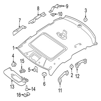 Jaguar OE - Roof - Interior Trim (Premium / Prestige / R-Sport / S)