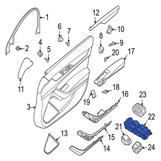 Jaguar OE - Front Left Door Window Switch