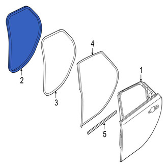 Jaguar OE - Rear Inner Door Seal