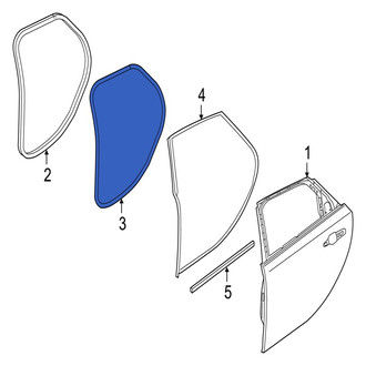 Jaguar OE - Rear Left Outer Door Seal
