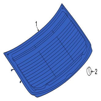 Jaguar OE - Rear Back Glass