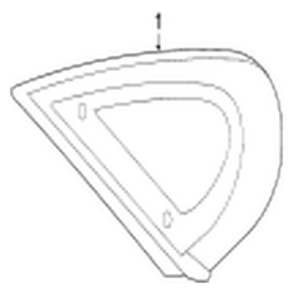 Jaguar OE - Quarter Panel - Glass (Sportbrake First Edition / Sportbrake S)