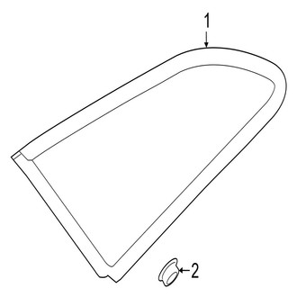 Jaguar OE - Quarter Panel - Glass (Sportbrake First Edition / Sportbrake S)